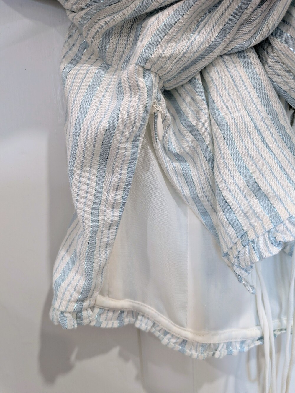 NWT for Love And Lemons The Leslie Puff Sleeve Striped Crop Top | Small - Picture 6 of 6